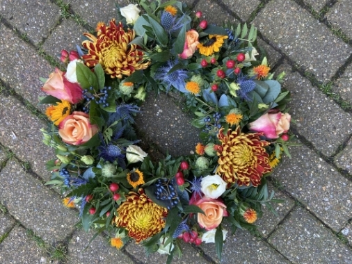 Autumnal Funeral Wreath