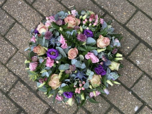 Pink and Purple Funeral Posy