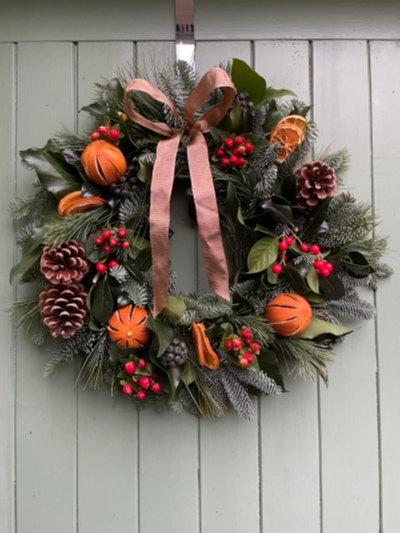 Gingerbread door wreath