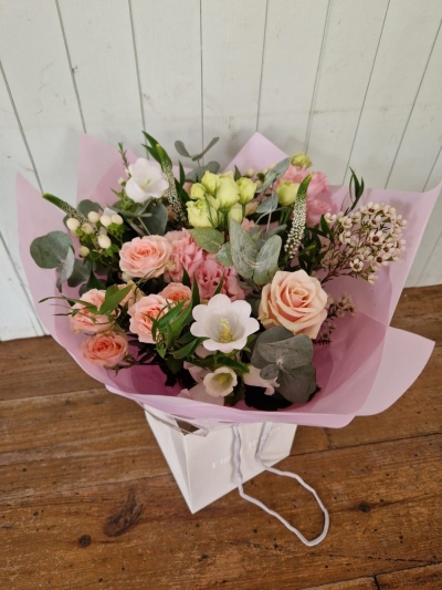 Pretty In Pink Handtied Bouquet